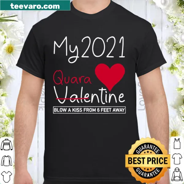 Funny text graphic about quarantine Valentine's Day