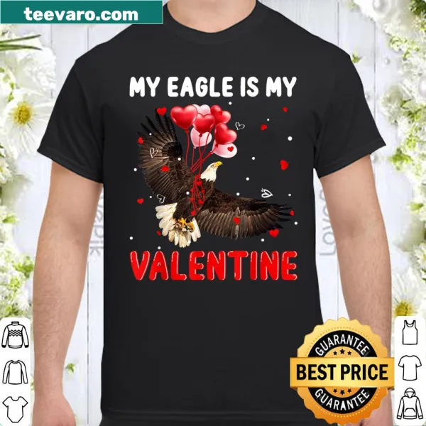 Eagle-themed T-shirt with a Valentine message for wildlife lovers