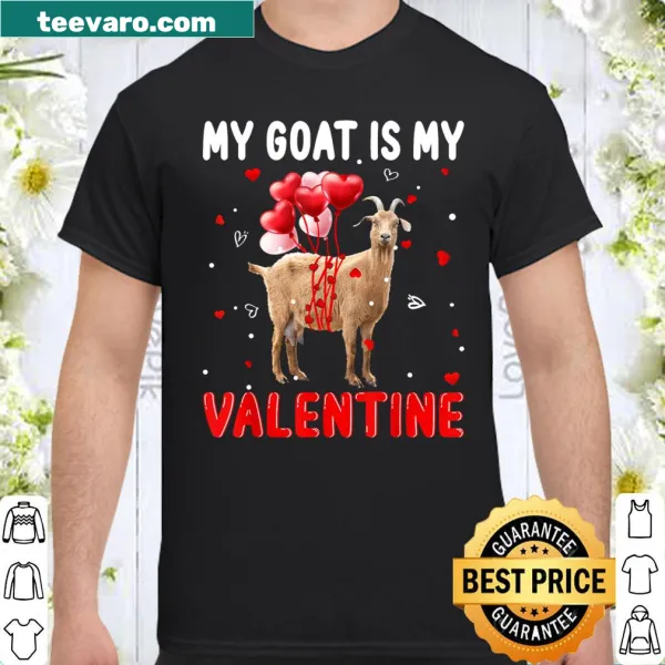 Fun Goat Valentine-themed T-shirt for animal lovers