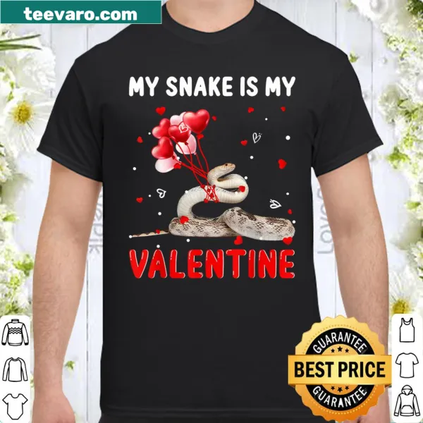 Graphic tee displaying 'My Snake Is My Valentine' text with a snake illustration