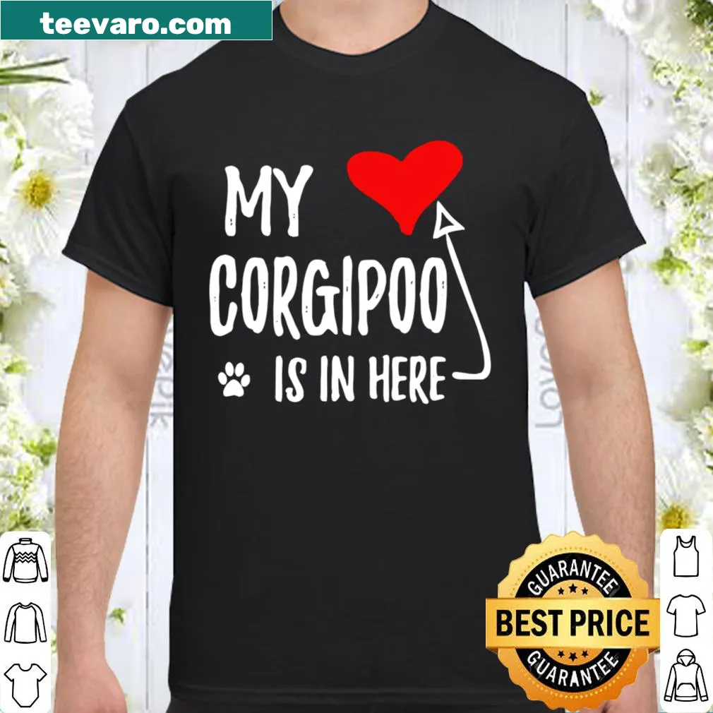 Sentimental shirt for dog moms featuring Corgipoo design