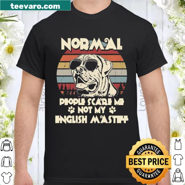 Vintage-style shirt with dog humor about English Mastiffs