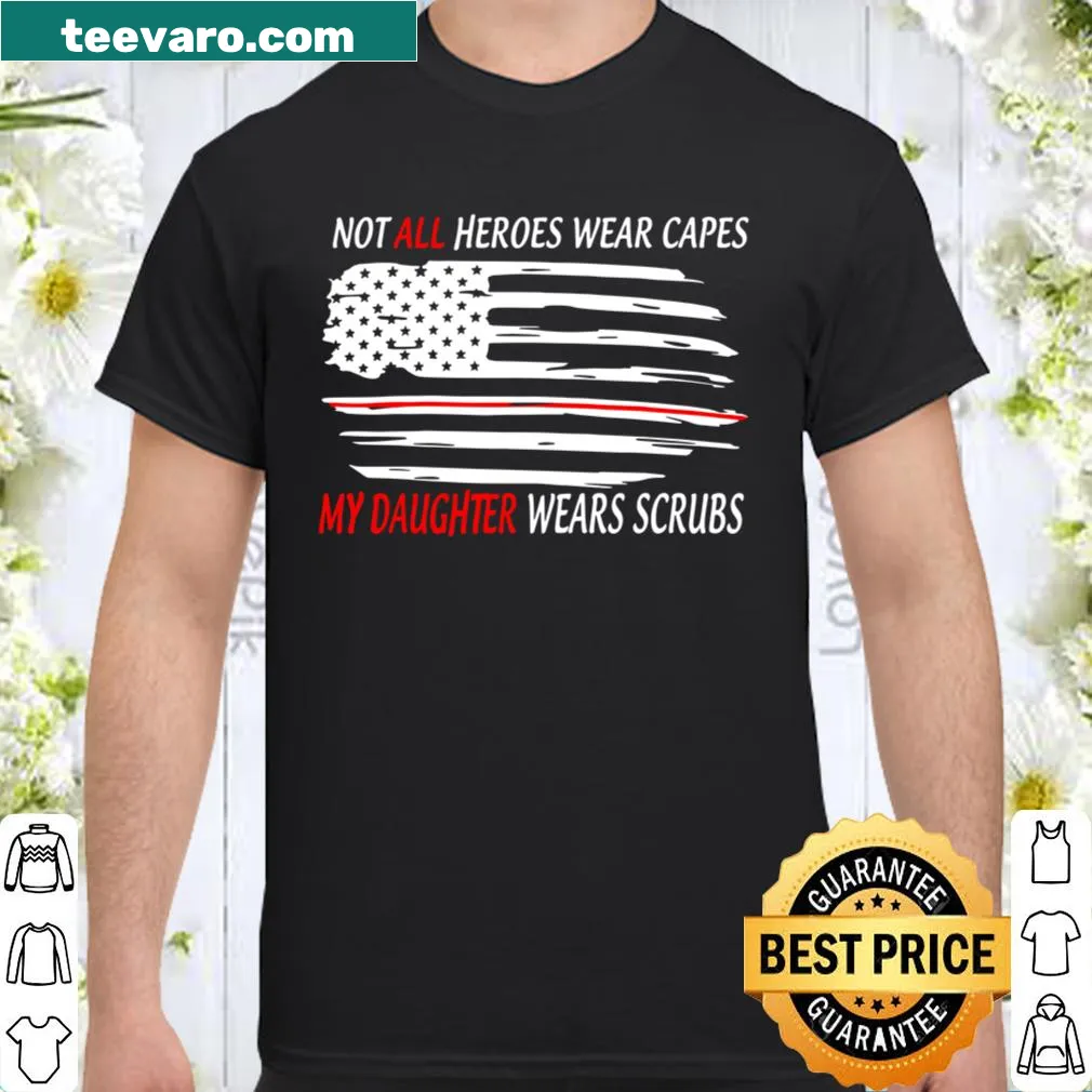 Sentimental shirt for moms featuring the pride of a daughter in scrubs