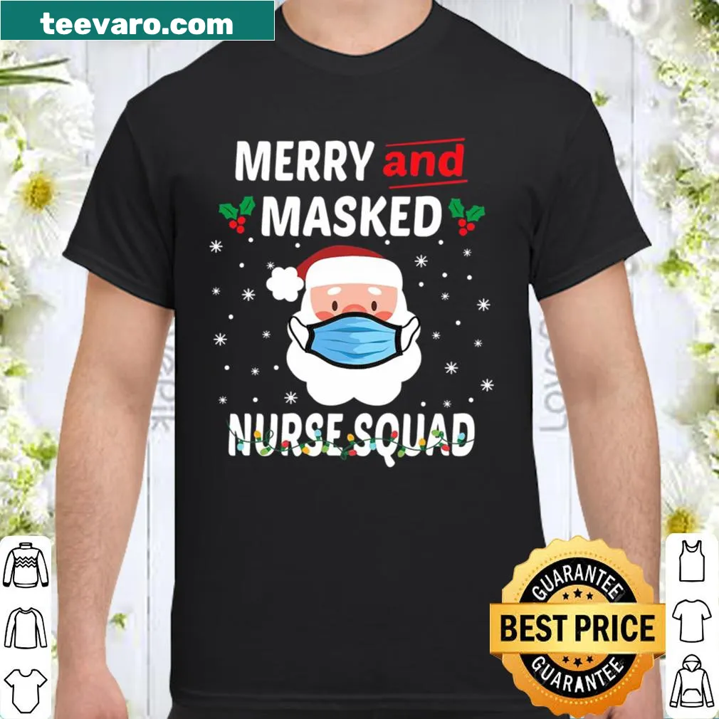 Festive shirt with 'Nurse Xmas 2020' text for healthcare professionals.