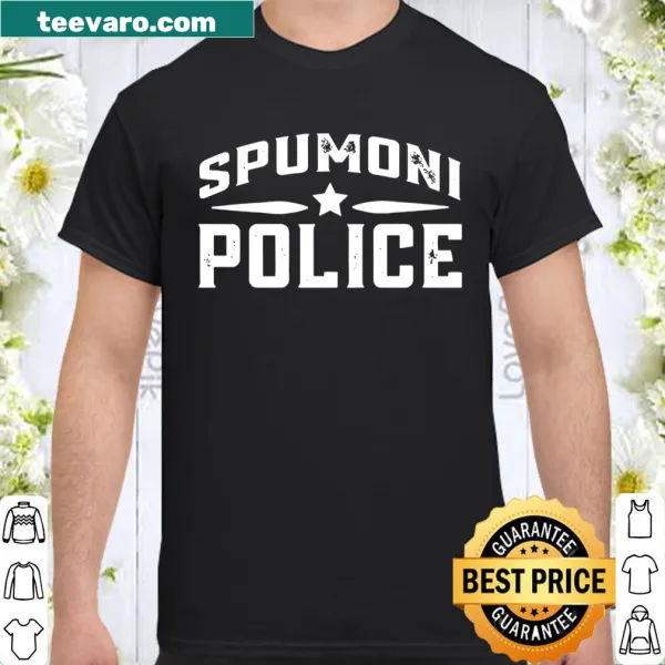 Official Spumoni Police themed shirt for ice cream lovers