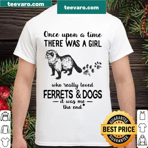 Playful typography about a girl loving ferrets and dogs