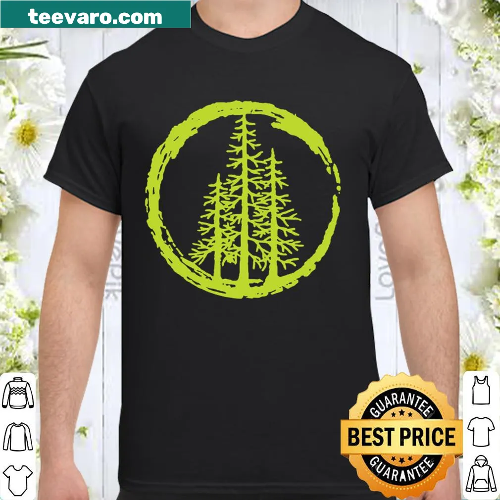 Illustration of evergreen trees representing the Pacific Northwest