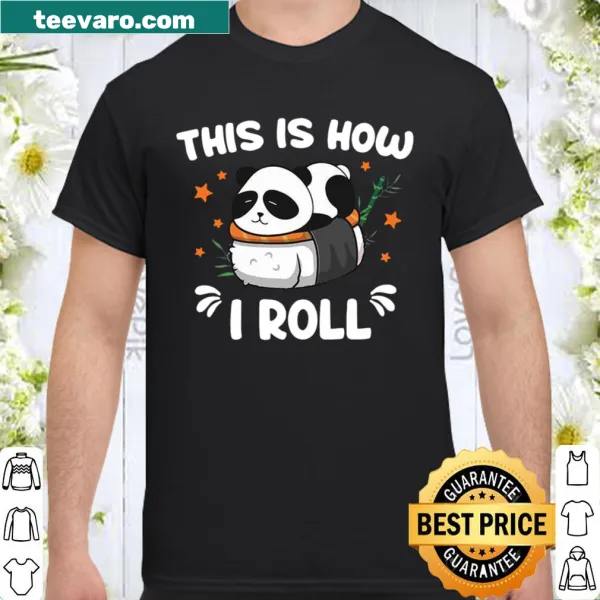 Shirt with playful panda graphic and text
