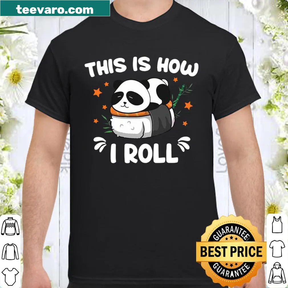 Shirt with playful panda graphic and text