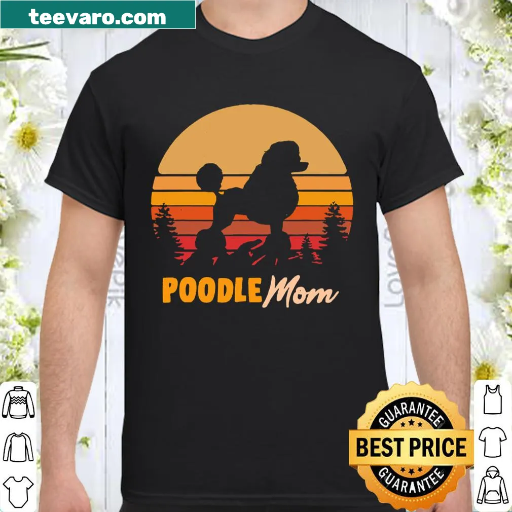 Vintage-style t-shirt for proud Poodle moms