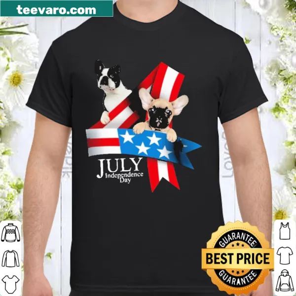Pug and chihuahua design celebrating Independence Day