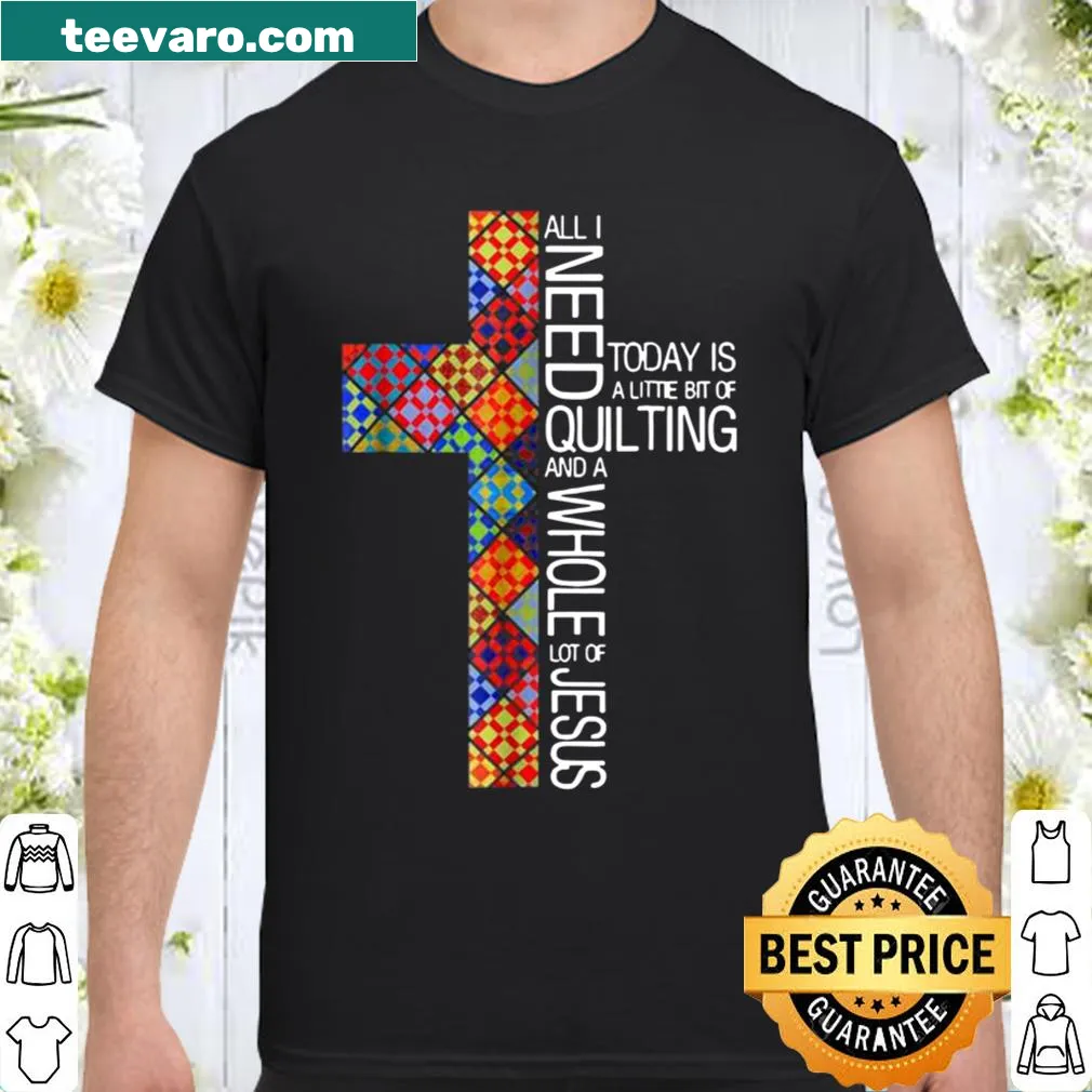 Shirt with quilting theme and religious message