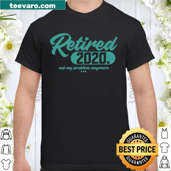 Playful Retired 2020 t-shirt with bold typography