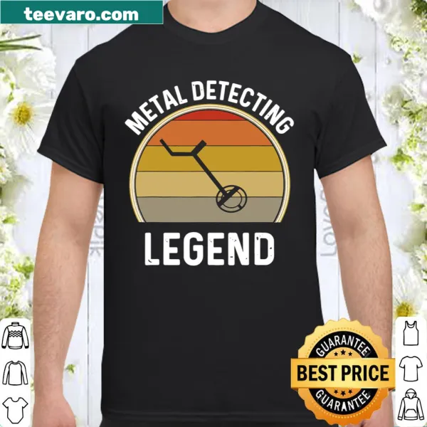 Vintage metal detector T-shirt for treasure hunters