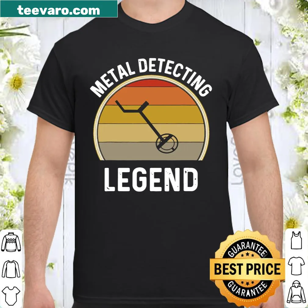 Vintage metal detector T-shirt for treasure hunters