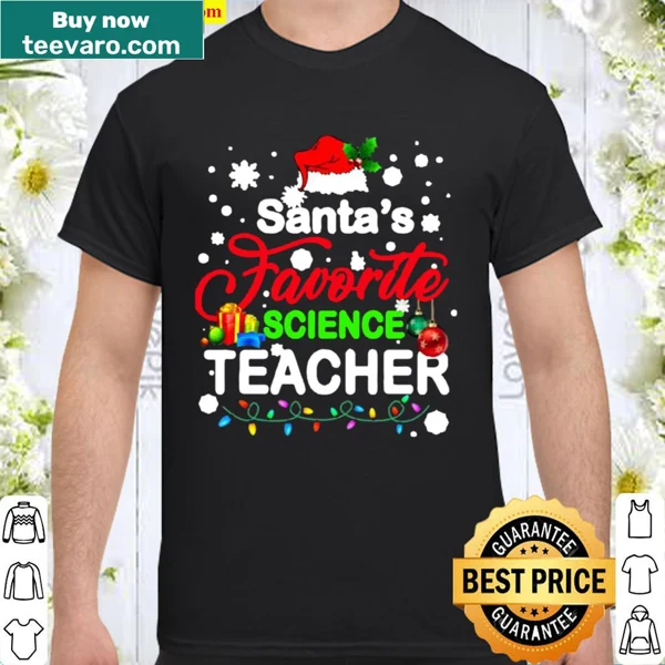 Christmas tree design featuring science elements for teachers