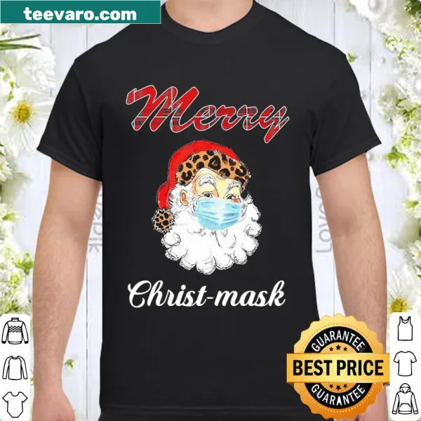 Santa Claus wearing a face mask for Christmas 2020 design