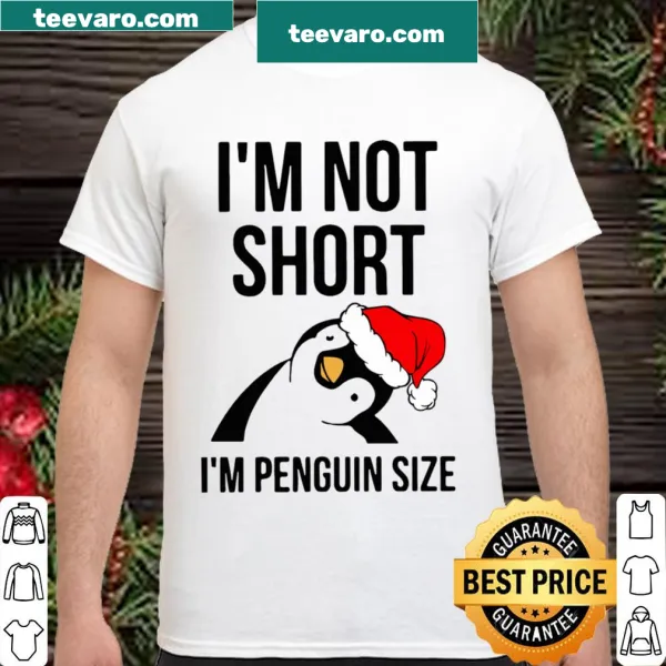 Cute Santa penguin shirt with humorous text