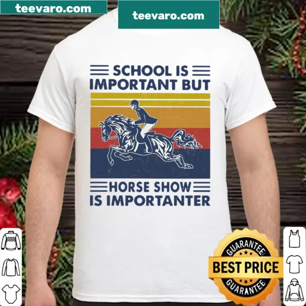 Vintage shirt with humorous horse show text