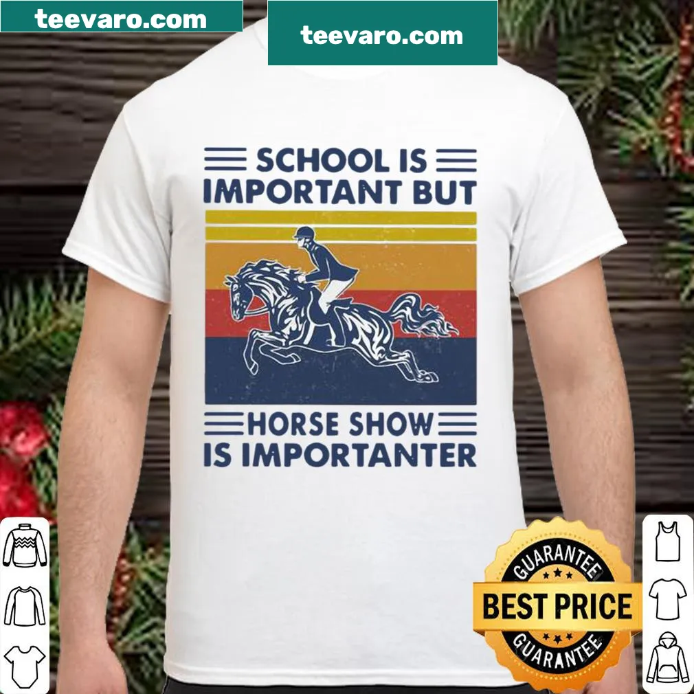Vintage shirt with humorous horse show text