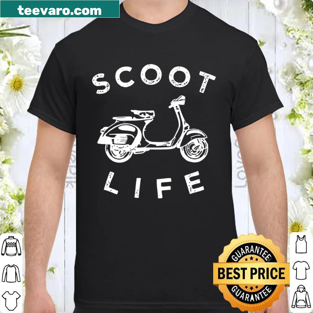 Playful shirt featuring a fun moped graphic