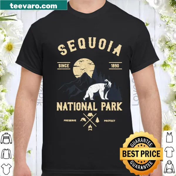 Vintage shirt showcasing Sequoia National Park's iconic imagery.