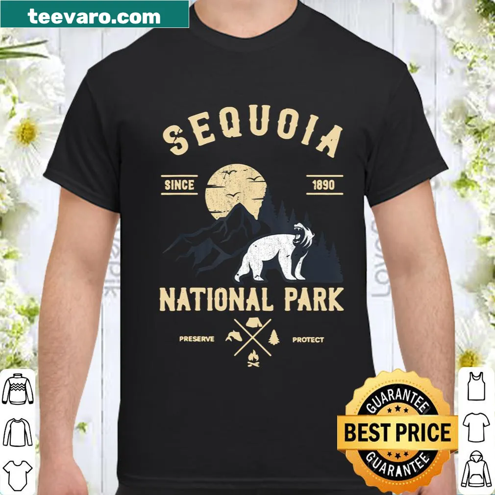Vintage shirt showcasing Sequoia National Park's iconic imagery.