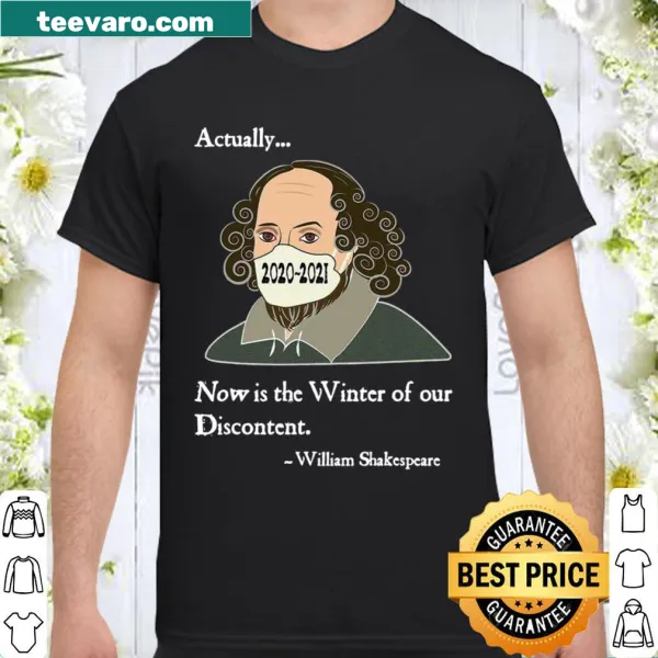 Shakespeare-themed shirt with text for 2020-2021