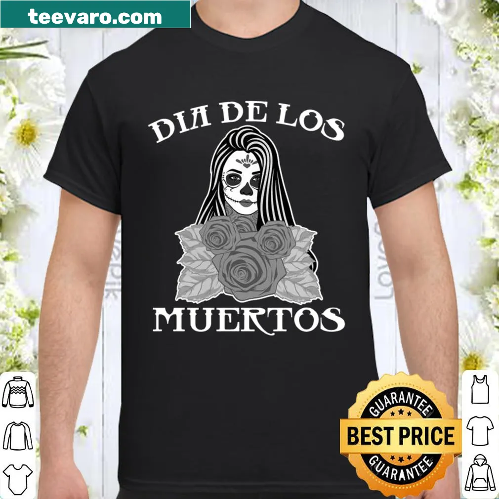 Dia de los Muertos skull mask graphic shirt