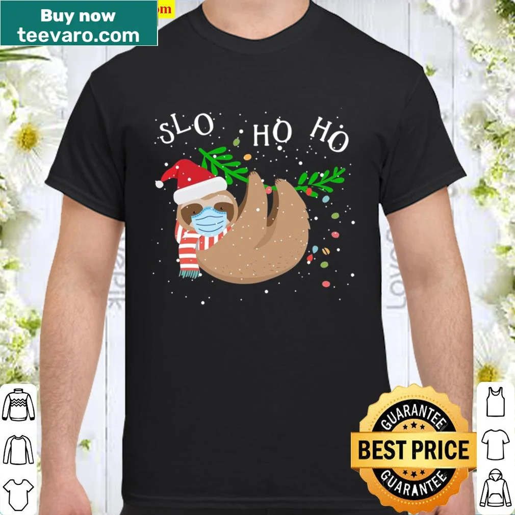 Funny sloth Christmas shirt with humorous design