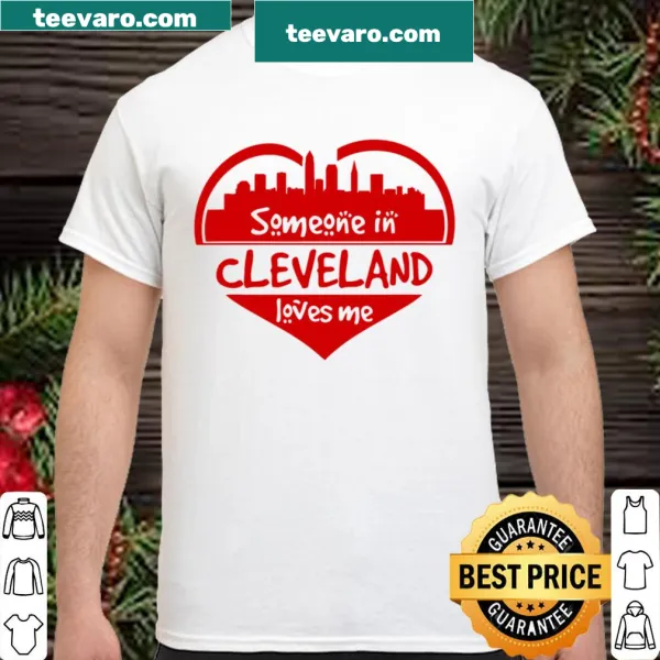 Cleveland skyline graphic with 'Someone In Cleveland Loves Me' text