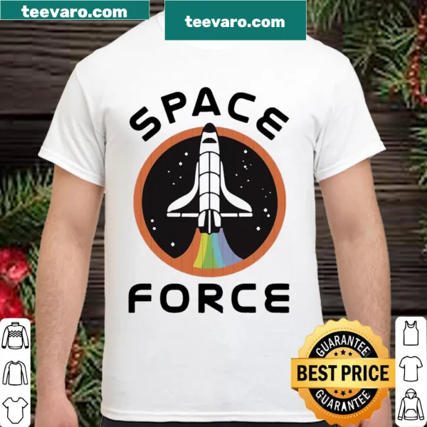 Humorous Space Force-themed shirt design