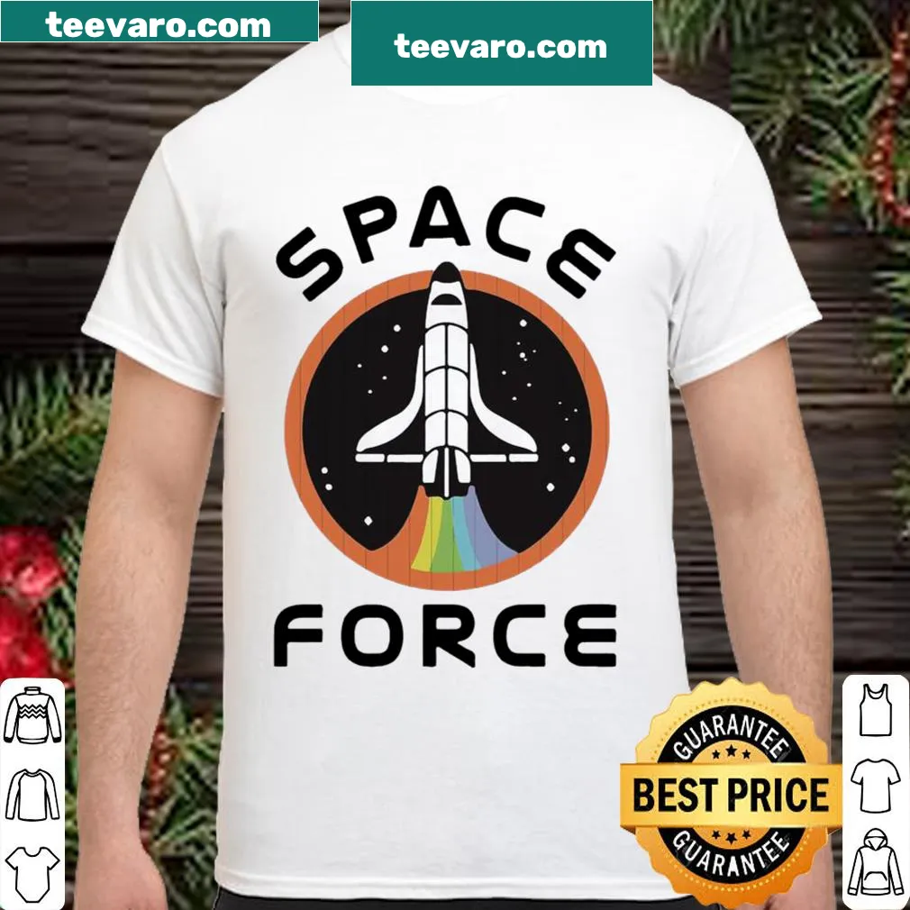 Humorous Space Force-themed shirt design