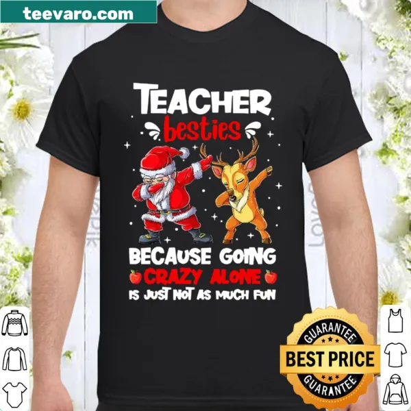 Heartwarming teacher friendship graphic T-shirt for Christmas