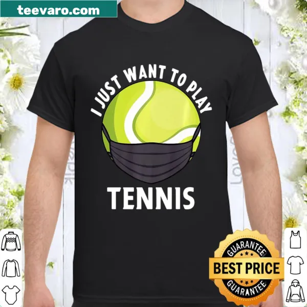 Funny tennis quarantine shirt with racket graphic