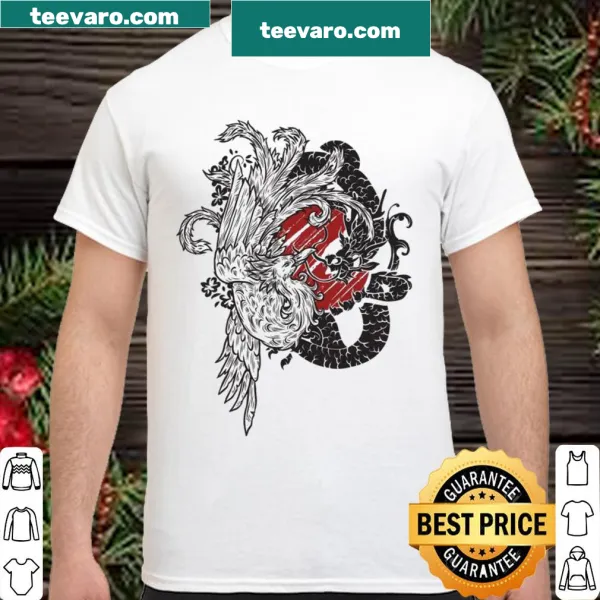 Dragon and phoenix yin-yang design in traditional Chinese art