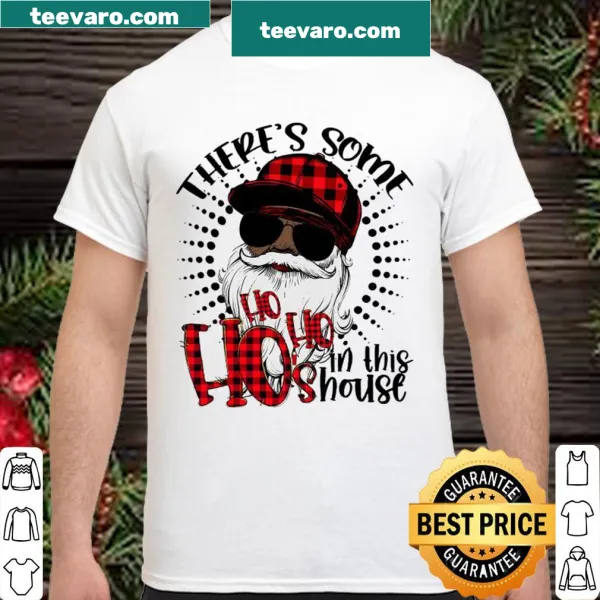 Humorous African American Santa design for Christmas shirt