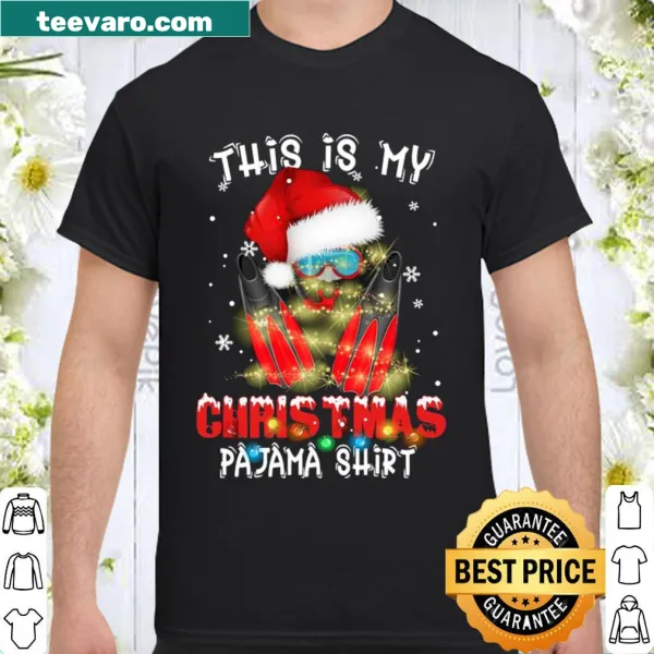 Santa hat diving lovers Christmas shirt