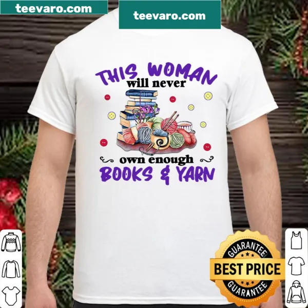 Sentimental shirt for book lovers with a message about never having enough books.