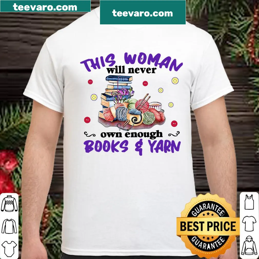 Sentimental shirt for book lovers with a message about never having enough books.