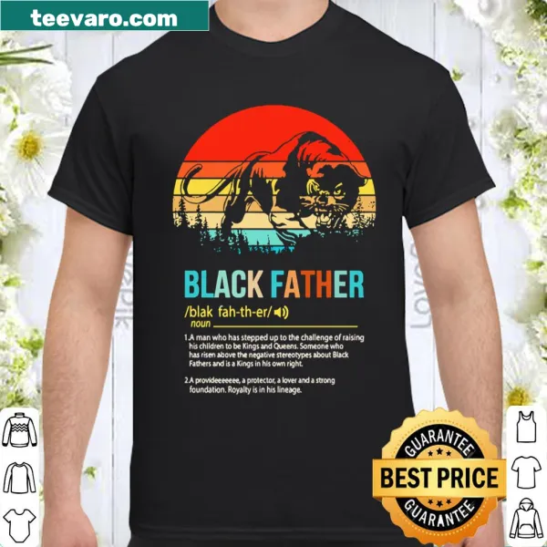 Vintage design featuring a tiger symbolizing fatherhood and family bonds.