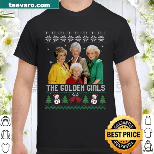 Funny ugly Christmas shirt featuring The Golden Girls theme