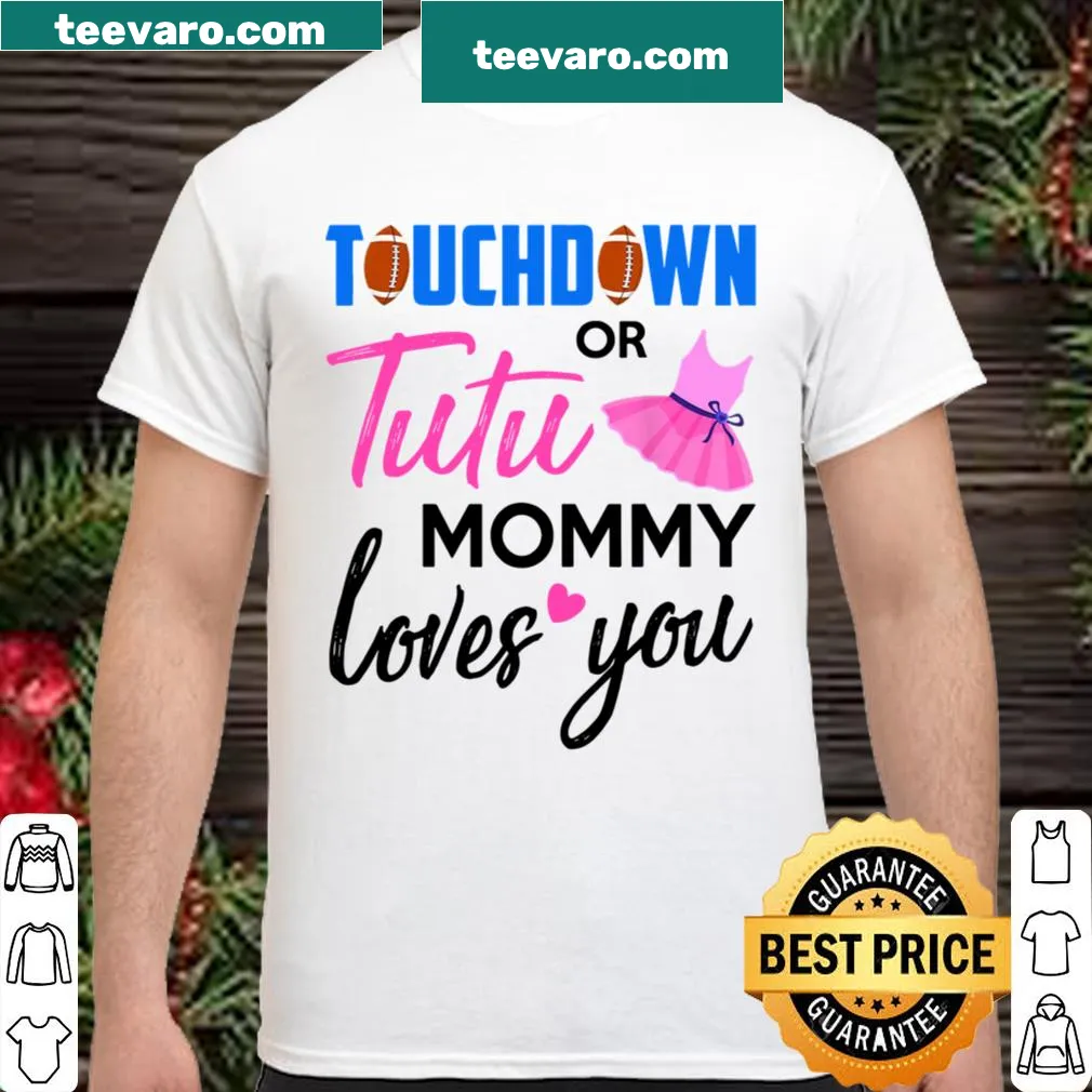 Cute gender reveal shirt for expecting moms