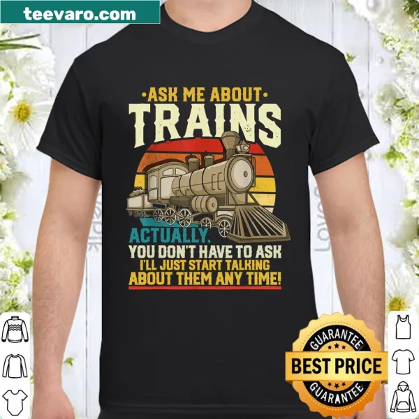 Trainspotting-themed shirt for model train enthusiasts