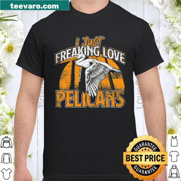 Illustrated pelican T-shirt for bird lovers and ornithologists.