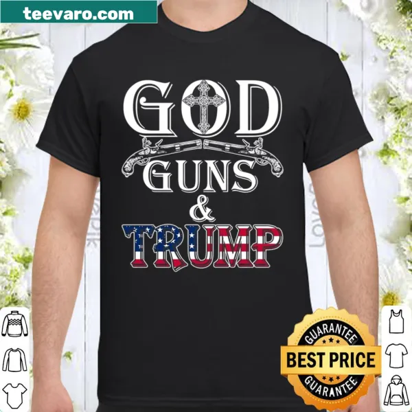 Apparel featuring patriotic symbols: God, guns, and Trump