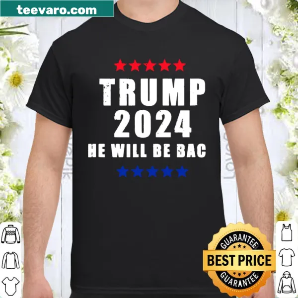 Patriotic Trump 2024 T-shirt with stars and bold message