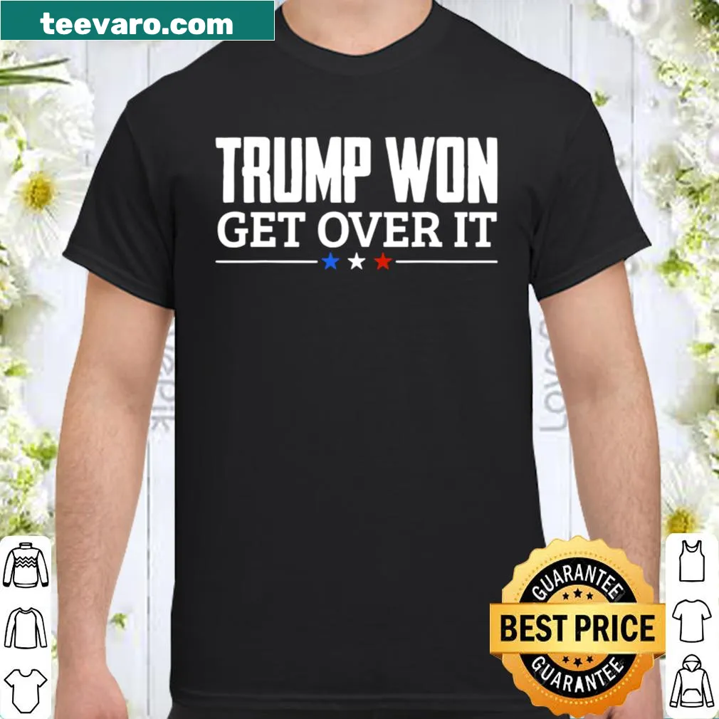 Graphic t-shirt proclaiming Trump won the 2020 election