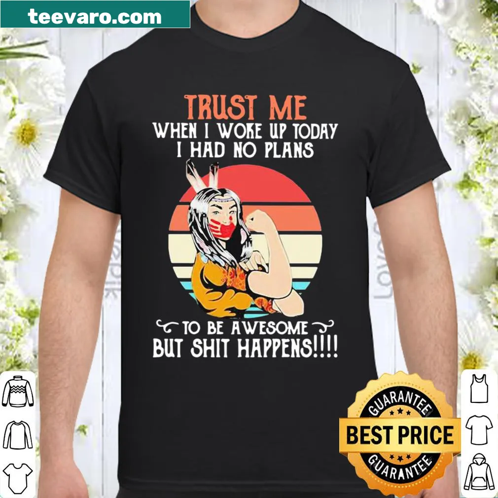 Vintage shirt with humorous text about unexpected awesomeness