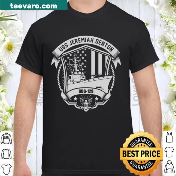 Tribute shirt featuring USS Jeremiah Denton DDG-129 design